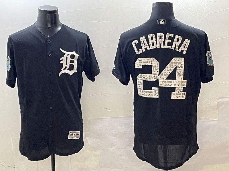 Men Detroit Tigers #24 Cabrera Black Fashion Elite 2025 Nike MLB Jersey style 1->san francisco giants->MLB Jersey